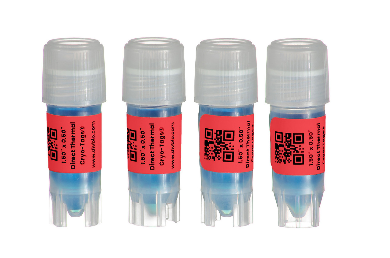 Diversified Biotech DTCR-2000-R Direct Thermal Cryo-Tags® Labels