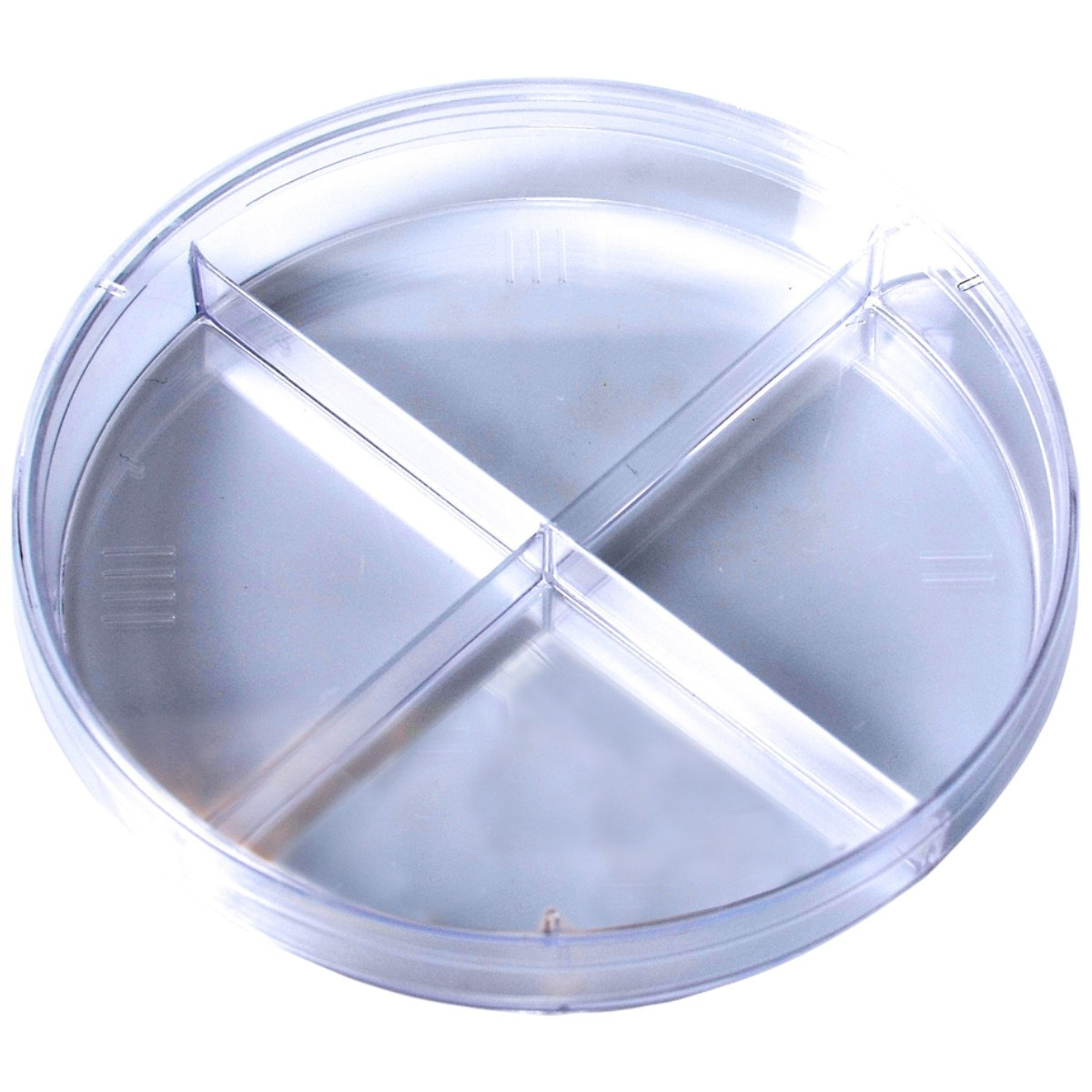 4013 Kord-Valmark Quad-Plate (4 Compartments), 100 x 15 mm, Slippable No Rim, Case of 500 (20 Sleeves x 25)