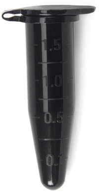 1.5ml Microcentrifuge Tube, Opaque Black, 500/pack