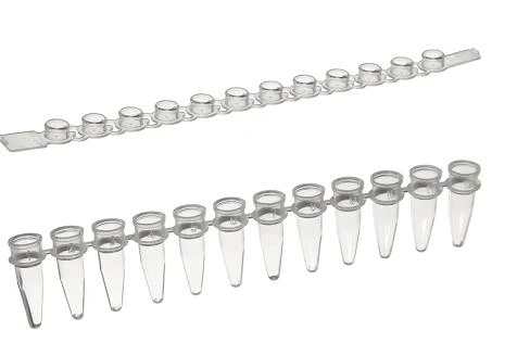 12 Strip PCR Tubes - Natural