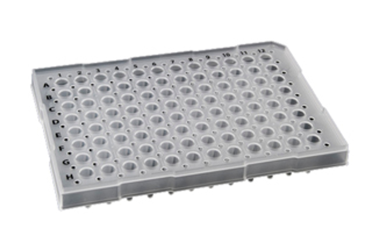 96 Well Semi-Skirted Plates, Natural