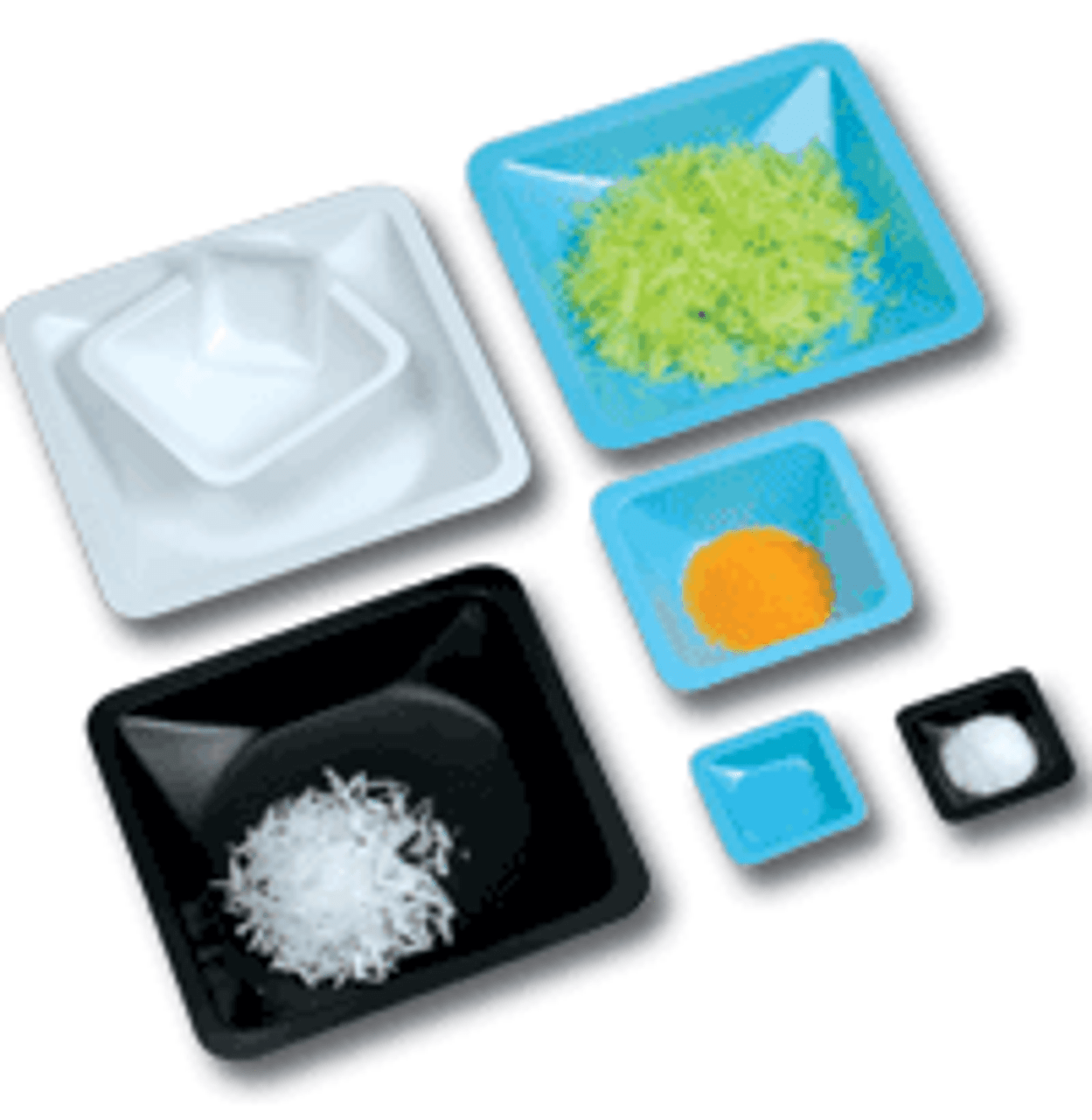 Weigh Boat, Medium, Blue, Square, 500/case