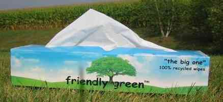 Friendly Green Laboratory Wipes, Large Box