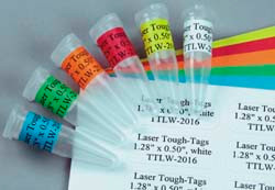 Laser Tough-Tags® 0.94" x 0.50", Yellow