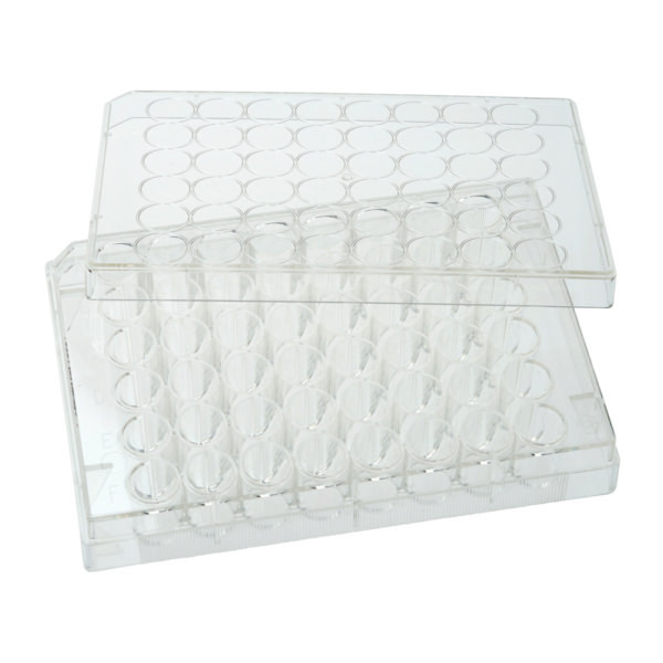 CELLTREAT 229147 48-well TC-treated tissue culture plate with single-direction lid, flat bottom, sterile, 50 per case