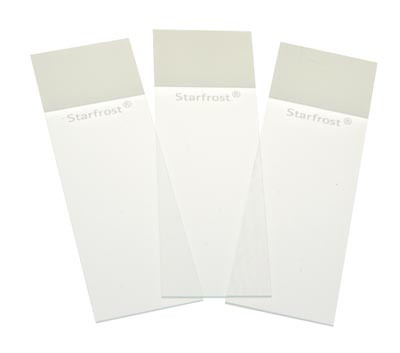Starfrost® Microscope Slides, Straight Edge Gold