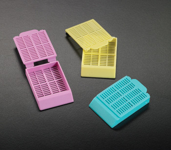 Histosette I -- Tissue Processing / Embedding Cassettes (45 degree angle) Yellow