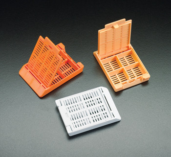 Slimsette -- Tissue Processing / Embedding Cassettes (With 4 Compartments) Aqua