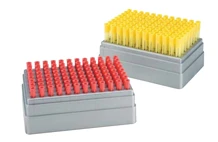 10ul One Touch Pipette Tips, Racked, Certified RNase/DNase and Pyrogen Free, Non-Sterile, 10 racks of 96 tips