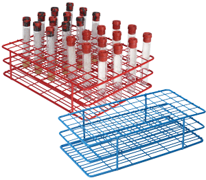 72 Place Wire Tube Rack for 13mm FACS tubes, Culture Tubes, BLUE, 1 each
