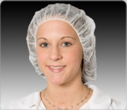 POLYPROPYLENE WHITE BOUFFANT, 24”  100 PCS/POLY BAG, 500 PCS/CASE