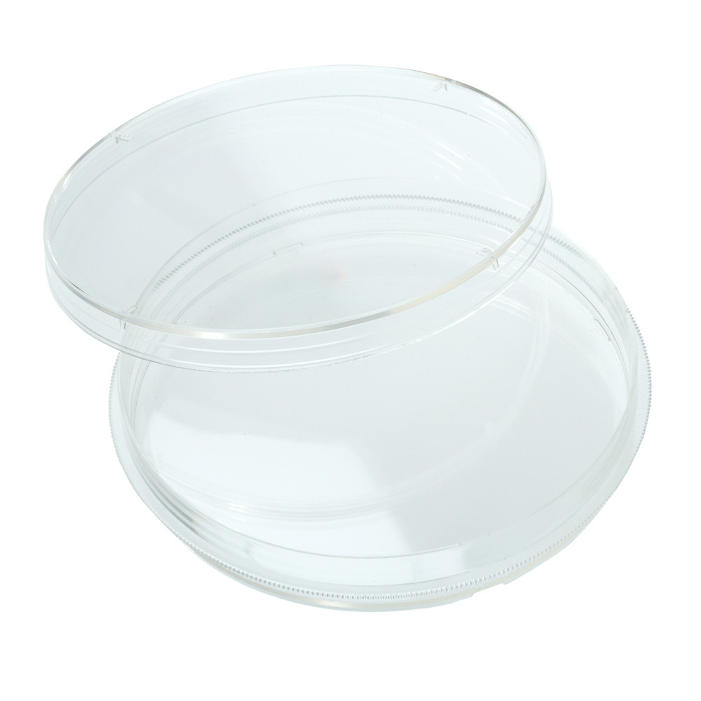CELLTREAT 100mm x 20mm Tissue Culture Treated Cell Culture Dish with Grip Ring, Sterile | Heavy-Duty, Deep Format, Vented Lid | 60.5 cm² | 10/Bag | 300/Case | Cat # 229620