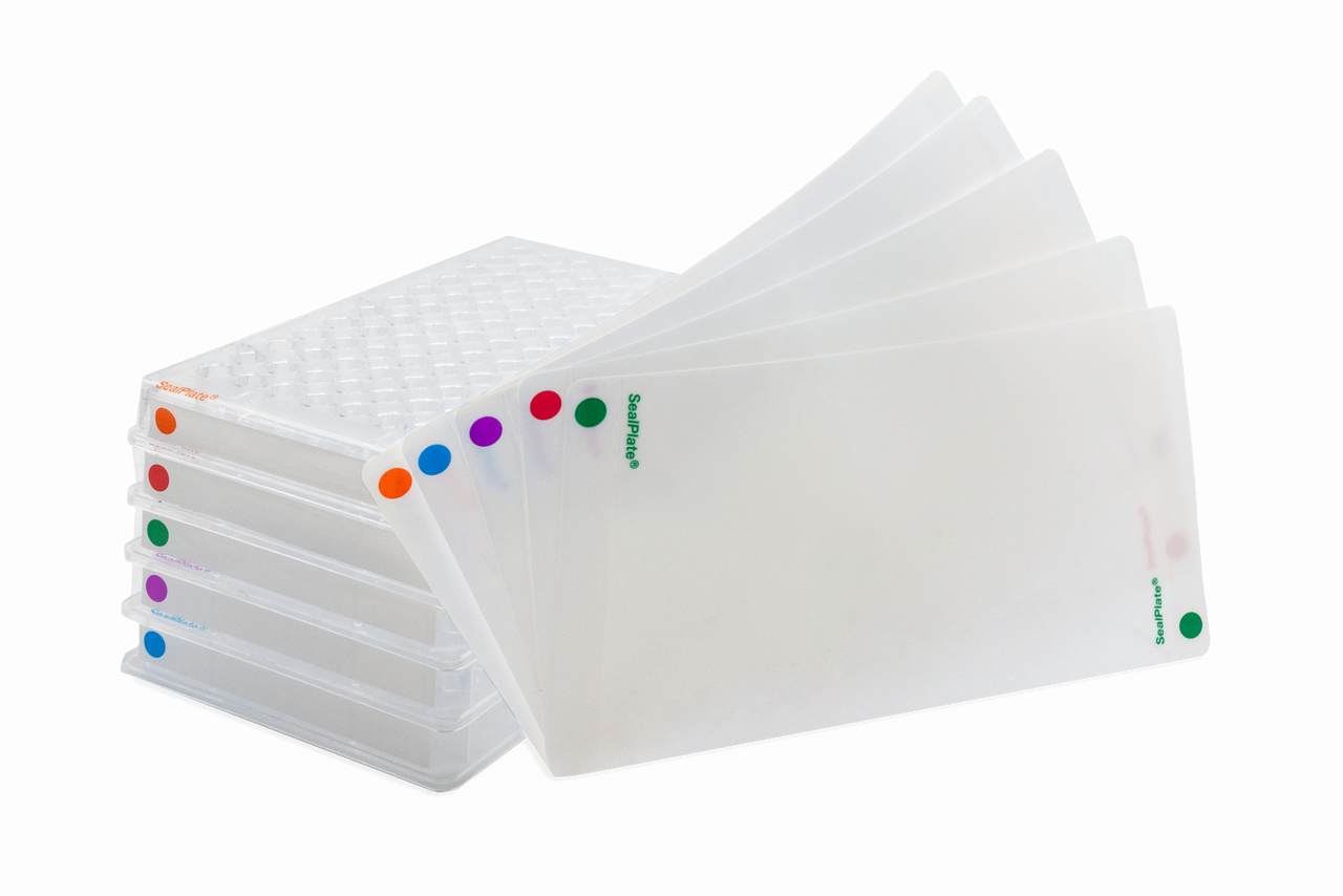 Excel Scientific SP-IDA-10 SealPlate® ColorTab™ Sealing Film, Assorted Colors