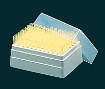 200ul Racked/Sterile Pipette Tips, Yellow, 960/pack