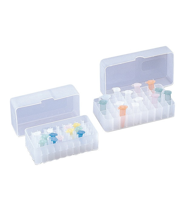 0.5mL Microcentrifuge Tube Rack, Freezer Rack, 50 place, 50 place, Telescoping Lid, 5 racks/pack