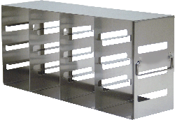 4 x 4 Side Loading Metal Freezer Rack for Standard 2" Boxes, 1 ea