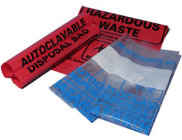 Autoclavable Biohazard Bags, Clear, 12.2" x 26", 200/pack