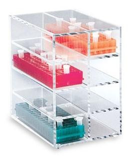 Acrylic Storage System for 80 Well Microcentrifuge Tube Racks, Vertical, 1 each