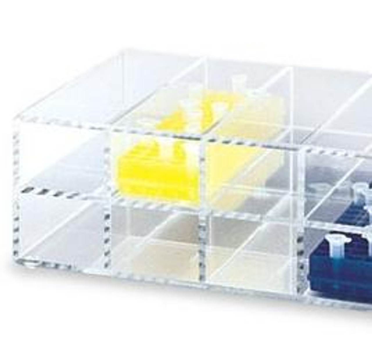 Acrylic Storage System for 80 Well Microcentrifuge Tube Racks, Horizontal, 1 each