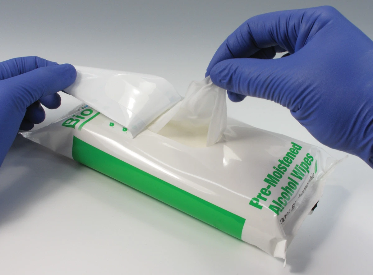 Diversified Biotech BPWP-1000 Bio-Pure 70% IPA Alcohol Wipes
