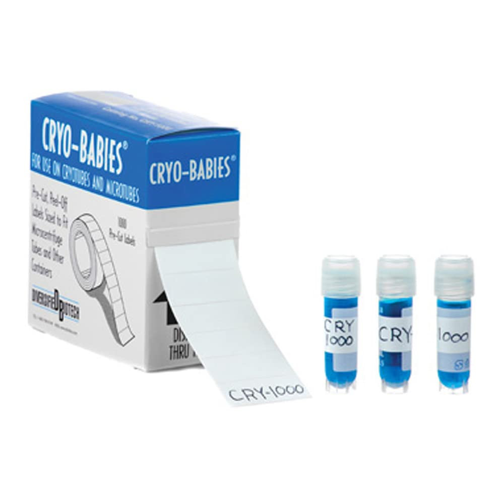 Cryo-Babies 1.28 x 0.50"  1,000/roll - WHITE