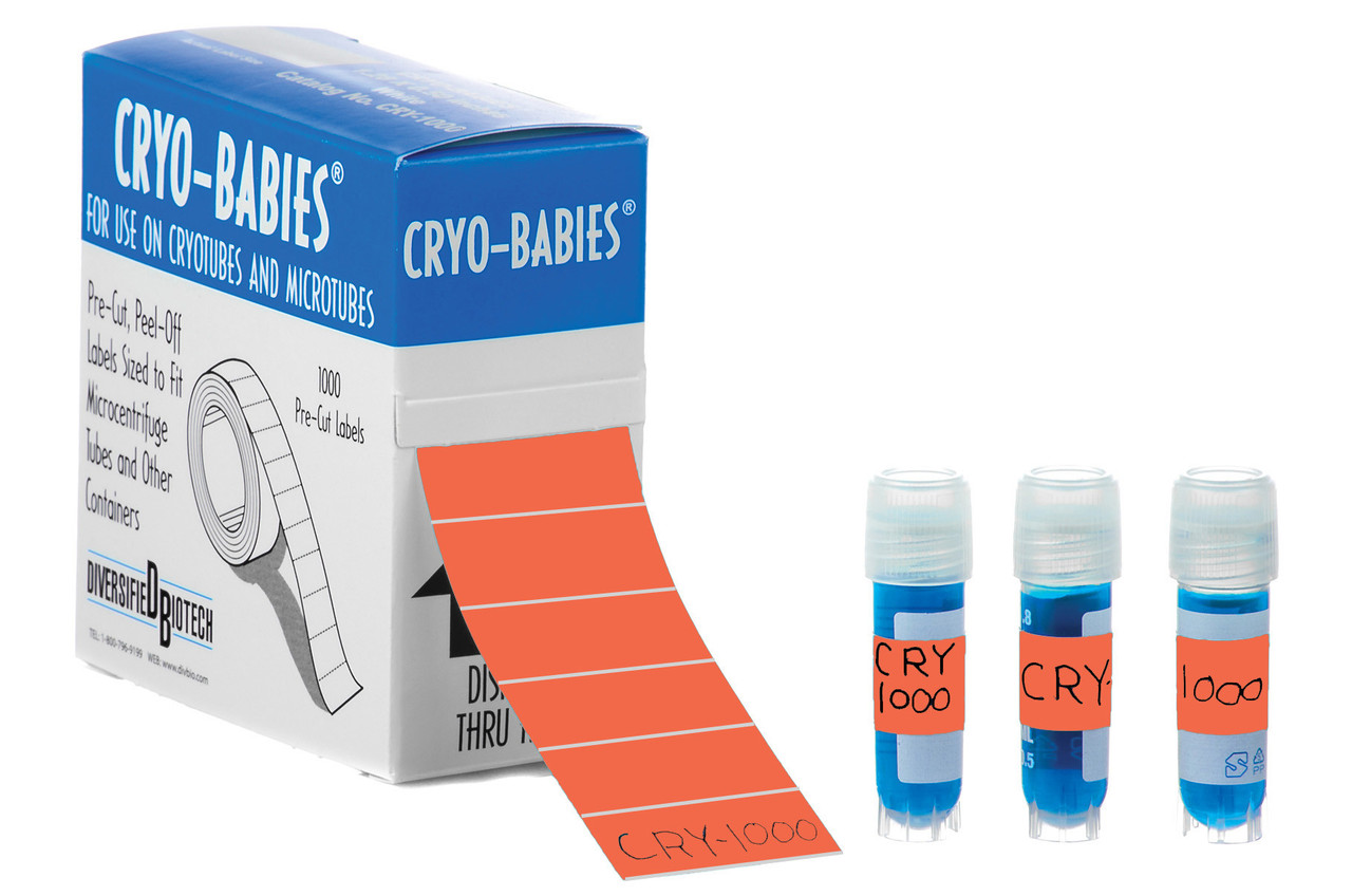Diversified Biotech CRY-1000-O Cryo-Babies® Cryogenic Labels