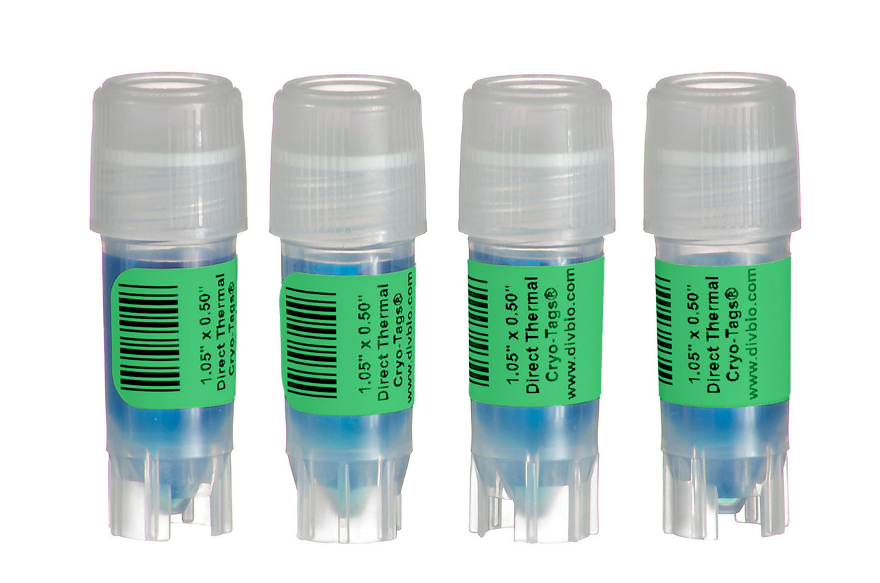 Diversified Biotech DTCR-1000-G Direct Thermal Cryo-Tags® Labels