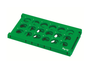 Heathrow Scientific HS24319 Pop-Up Tube Rack 50 mL, Green, Pack of 2