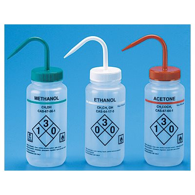 Self venting Wide Mouth 500 ml, Acetone wash bottle