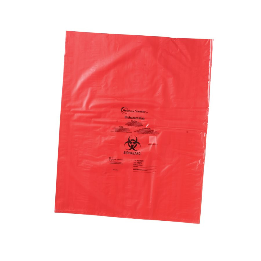 Biohazard Bags, 19 x 23 inch