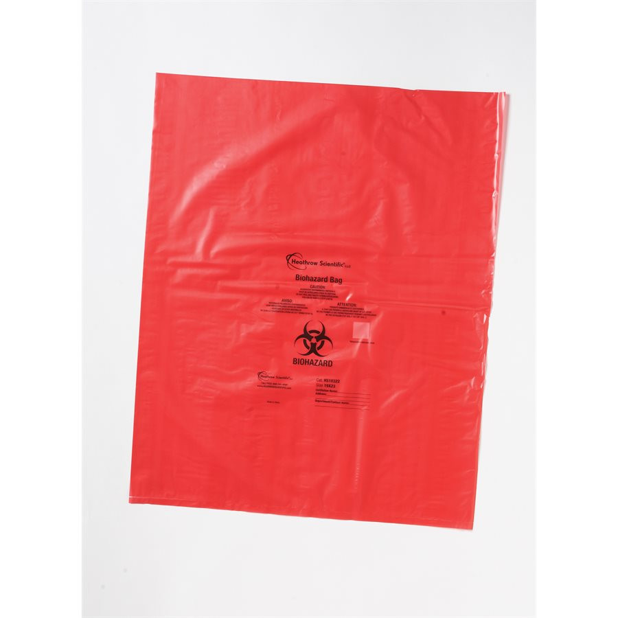 Biohazard Bags, 25 x 33 inch