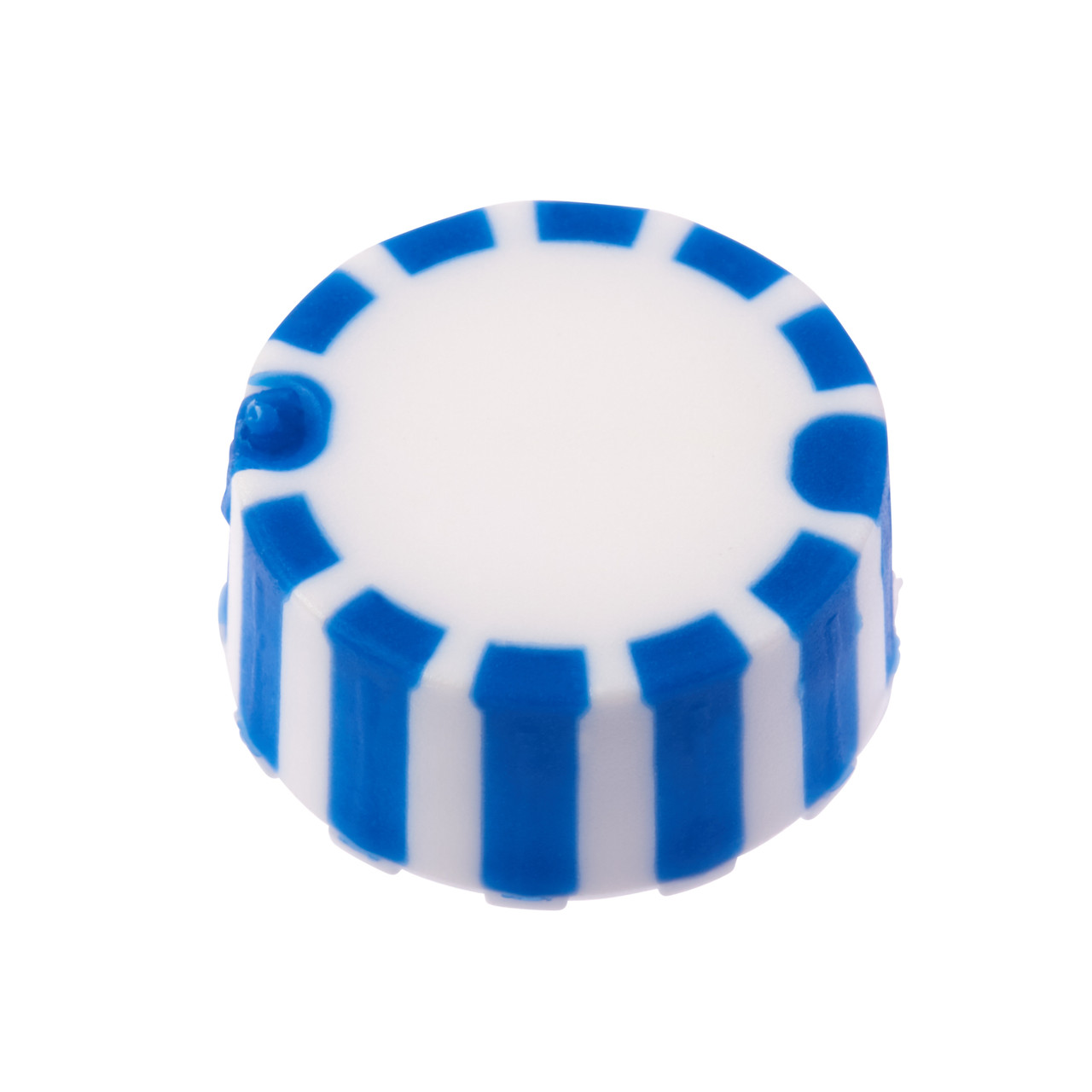 CAP ONLY, Screw Top Micro Tube Cap, Grip Cap With Integrated O-Ring, Blue, Non-sterile, 1000/Case