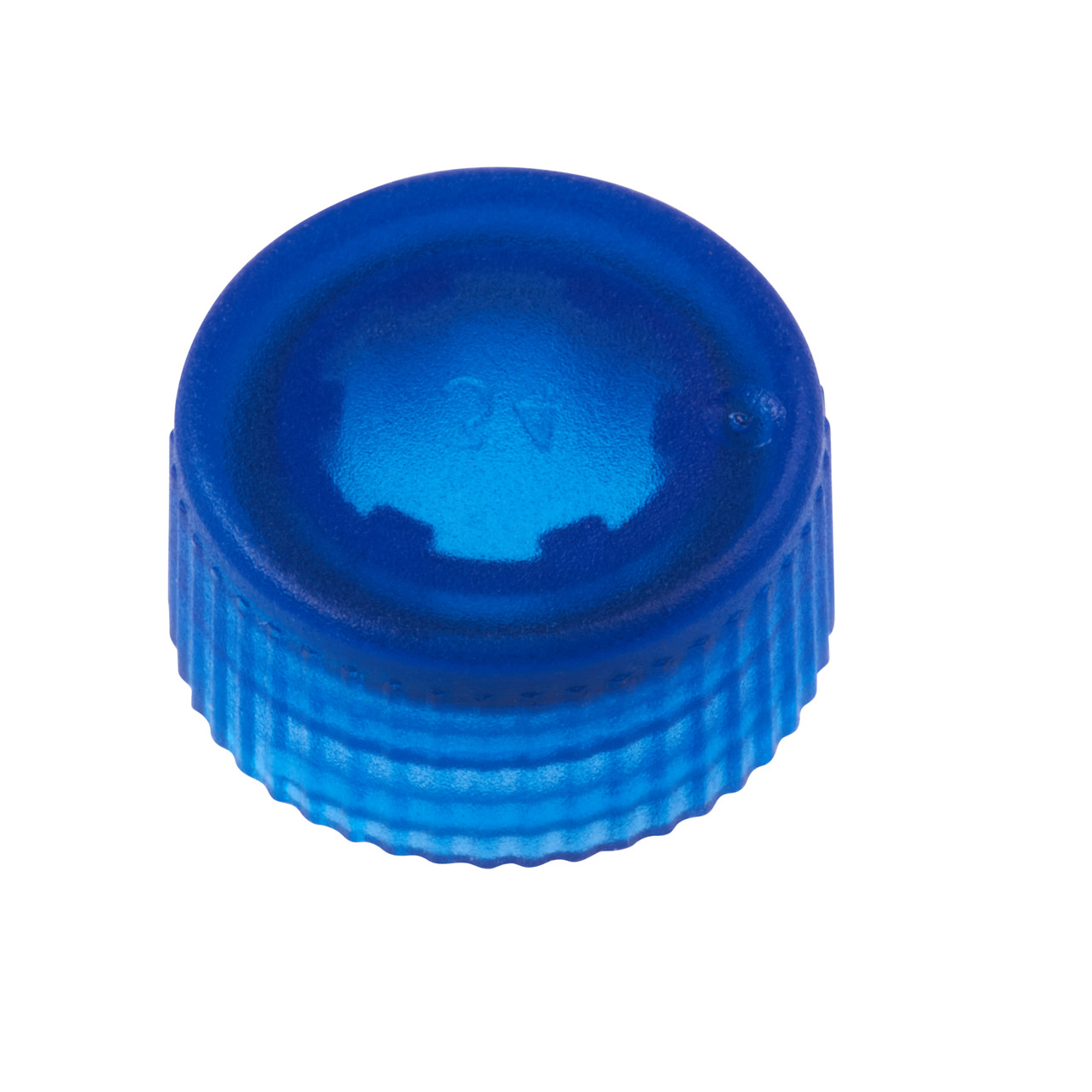 CAP ONLY, Screw Top Micro Tube Cap, O-Ring, Translucent, Blue, Non-sterile, 1000/Case