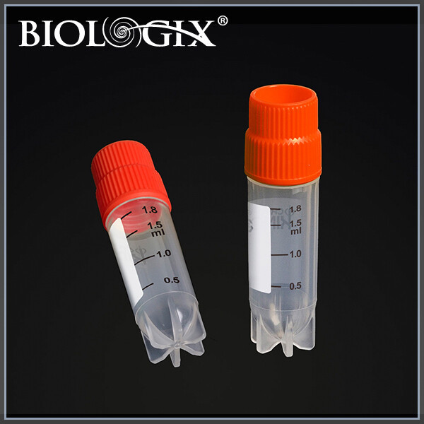 CryoKING 2.0ml Cryovial, Red Cap, Ext Thread, PP, 25/sterile bag, 500/pack