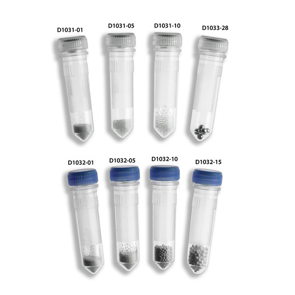 Prefifilled Bead Tubes, 0.1mm glass, pk of 50 tubes