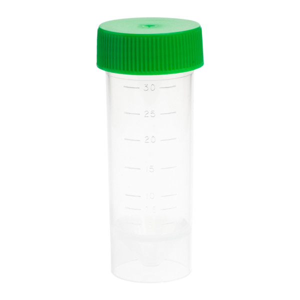 30mL Centrifuge Tube, Self-Standing - Bag, Sterile, 500/CS