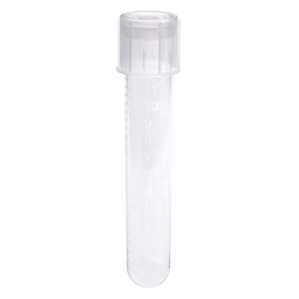 14mL Culture Tube and Dual Cap, PS, Sterile, 500/CS