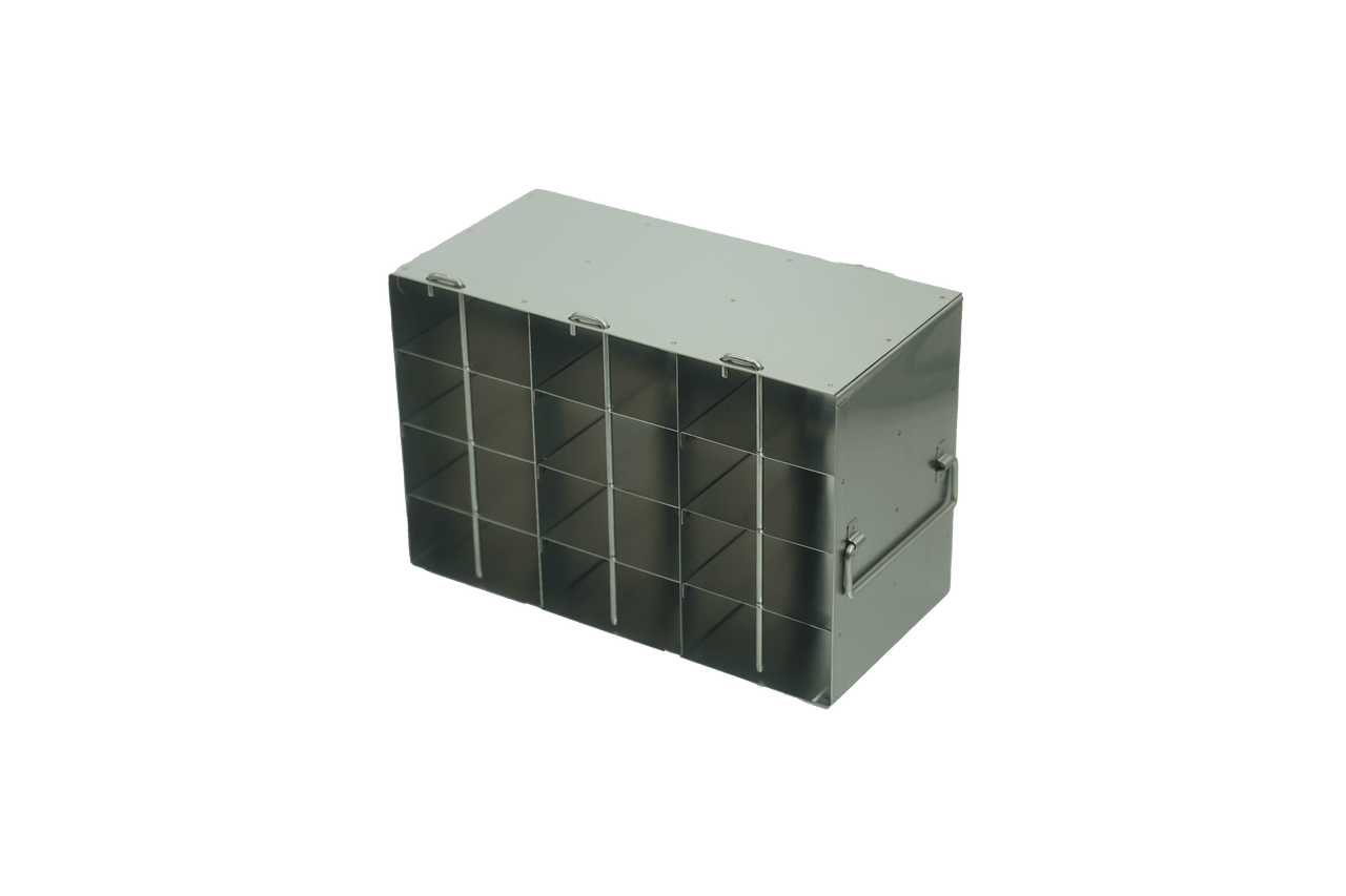 Upright Freezer Racks for 96 Deep-Well Microtiter Plates and Microtube Racks with Locking Rod – Rack Only – 3 Boxes Deep x 4 Boxes High