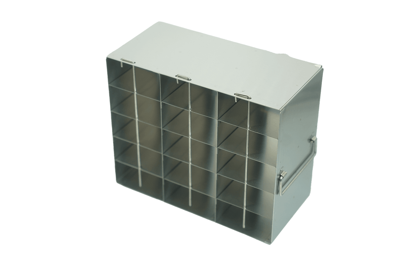 Upright Freezer Racks for 96 Deep-Well Microtiter Plates and Microtube Racks with Locking Rod – Rack Only – 3 Boxes Deep x 5 Boxes High