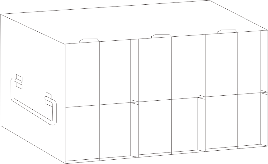 Stainless steel upright freezer rack for 96- and 384-well microplates, 3 compartments deep by 2 high, 11 inches tall