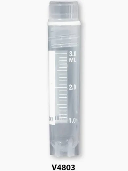 Internally Threaded Cryogenic Vials, 3mL, Sterile, Self-Standing | 500/cs | Cat # V4803 MTC Bio