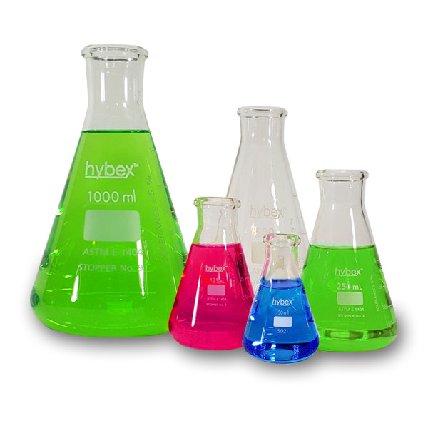 hybex™ 50ml Erlenmeyer Flask, 12/pk