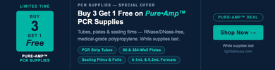 Buy 3 Get 1 Free — Pure•Amp™ PCR Supplies from LIGHT LABS