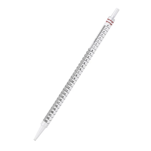 NEST 328001 25 mL Serological Pipette, Plugged, Polystyrene, Red, Individually Wrapped, Paper/Plastic, Sterile