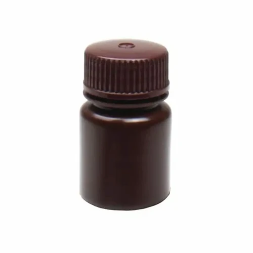 NEST 337201 30 mL Wide Mouth Round Storage Bottle, Polypropylene (PP), Amber, Sterile, Leakproof Linerless Cap
