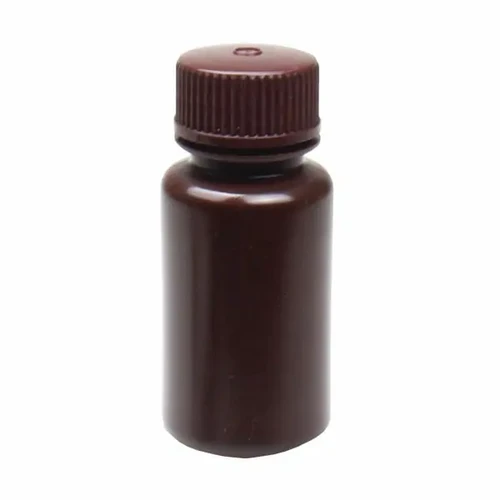 NEST 338201 60 mL Wide Mouth Round Storage Bottle, Polypropylene (PP), Amber, Sterile, Leakproof Linerless Cap