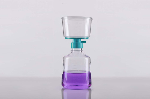 NEST 344102 Vacuum Filter System with Receiving Bottle, 1000 mL, 0.10 µm PVDF Membrane, Low Protein Binding, Sterile