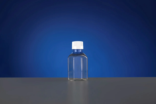 NEST 352314 250 mL Polycarbonate Square Media Bottle with Cap, Sterile, Double Bagged, Small Pack