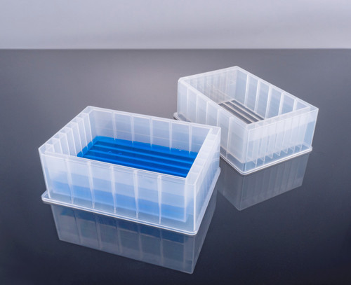 NEST 360205 Single Well Reservoir Microplate, 8 Trough Bottom, Medium Profile 44.5 mm, 290 mL, No Lid, Non-Sterile