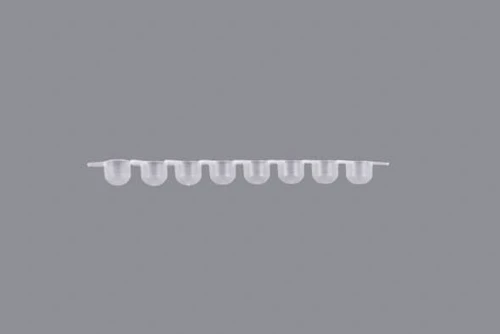NEST 628923 Cluster Tube Cap Strips, 8-Cap Strip, TPE, for 1.1 mL Cluster Tubes, Sterile, Case of 600 (5 Bags x 120)
